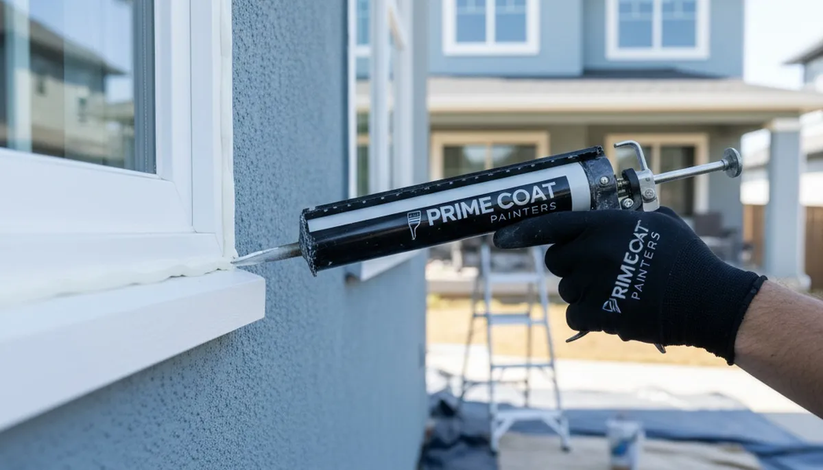 Professional caulking and sealing on Fort Collins CO home exterior for weather protection