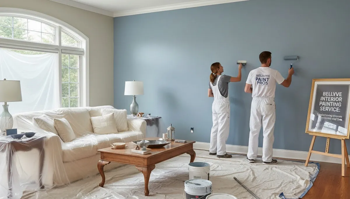 Professional interior house painting transforming a Bellvue, CO living room by Fort Collins painters